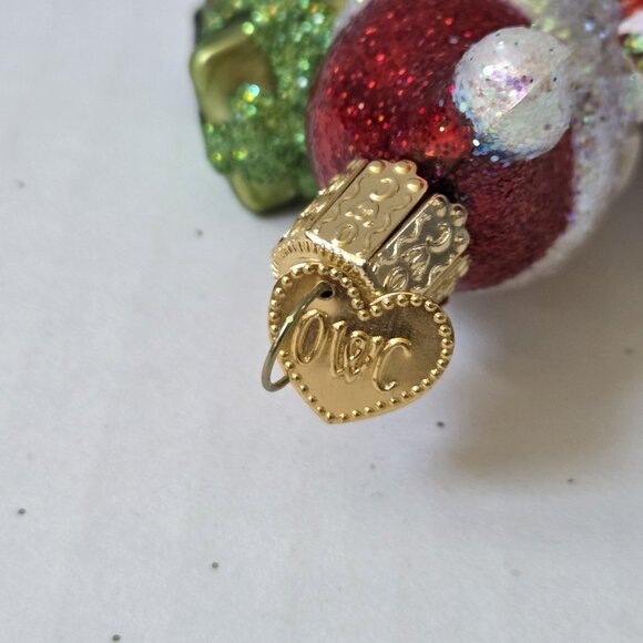 Old World Christmas Mid Century Style Santa Glass Blown Ornament Tree Gift Box - Picture 5 of 5